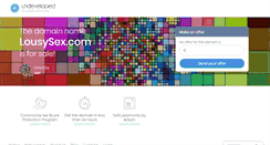 Desktop Screenshot of lousysex.com